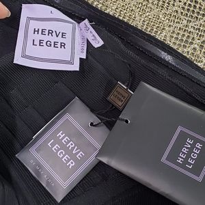 Herve Leger body con black dress sz.L